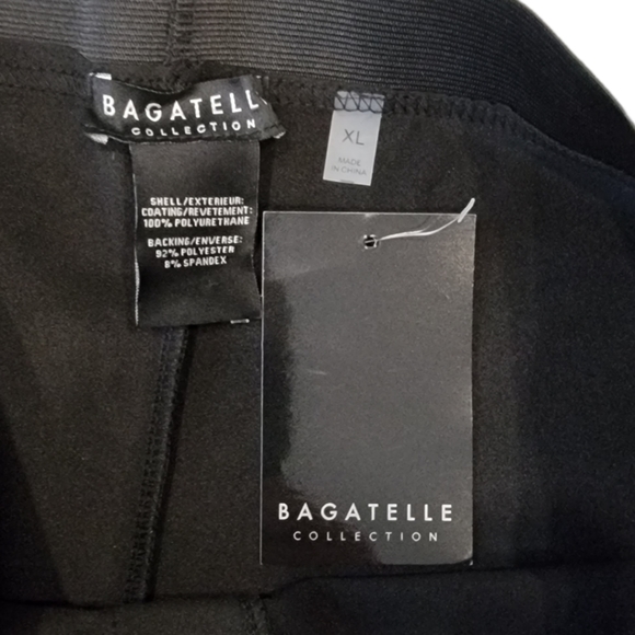 NWT Bagatelle Black Faux Leather Leggings, Size XL - Picture 5 of 7